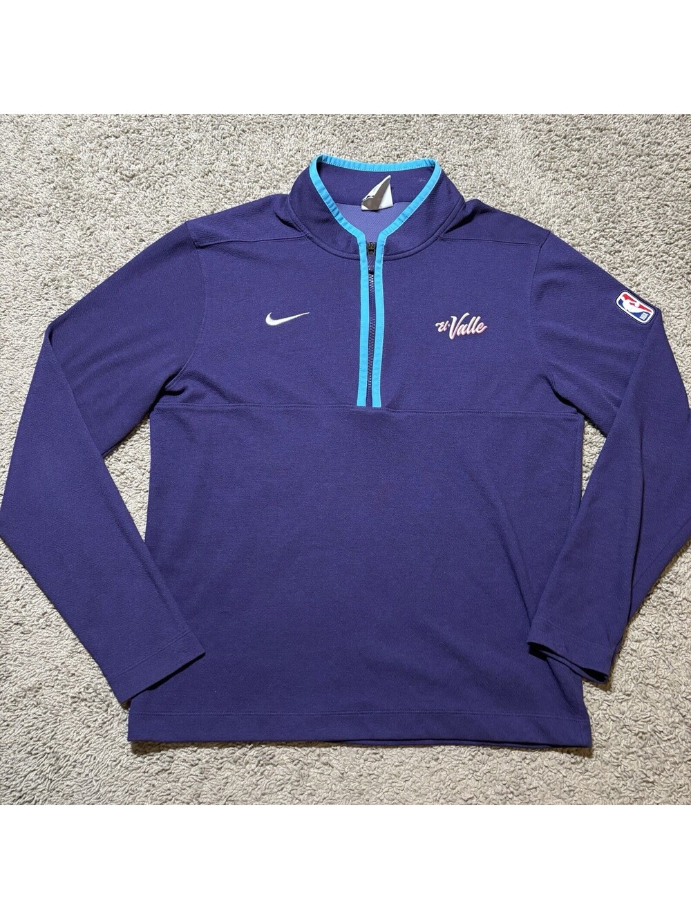 Nike Phoenix Suns El Valle City Edition Quarter Zip Pullover Mens Medium Purple
